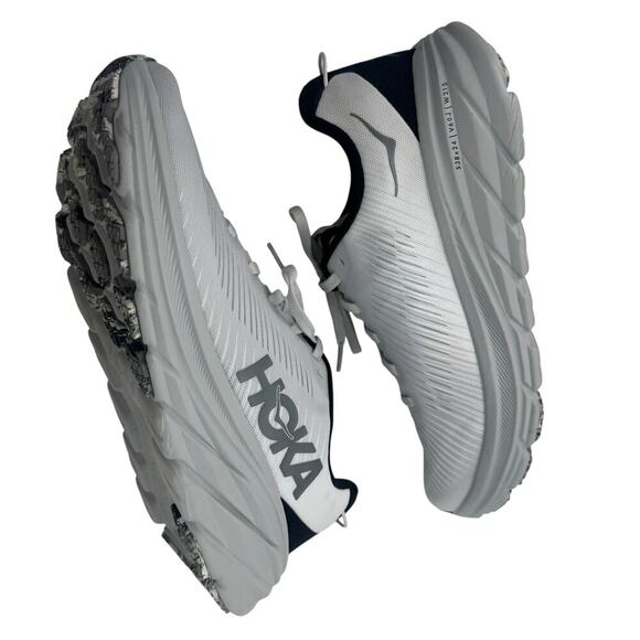 Hoka Men's Rincon 3 Mesh Upper Athletic Sneaker Nimbus Cloud Steel Wool 7.5D NWB - Picture 5 of 13